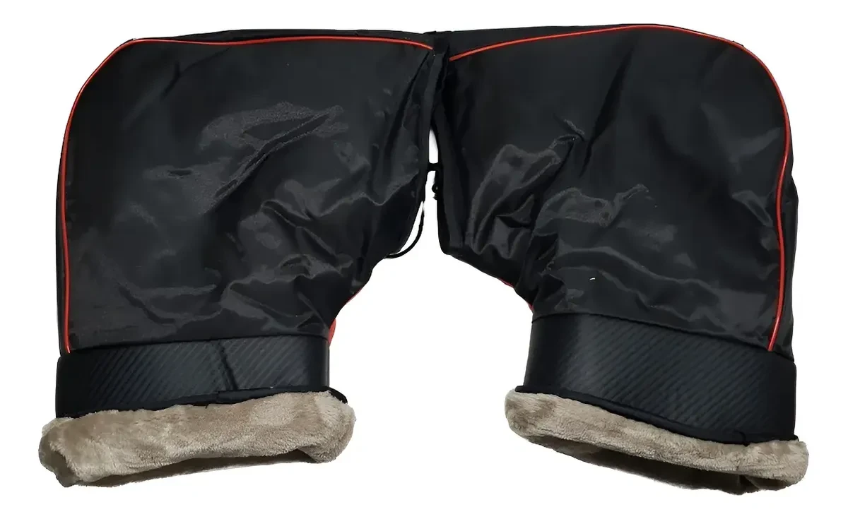 Cubre Manos Acolchado Impermeable De Invierno - Rojo — foto 3