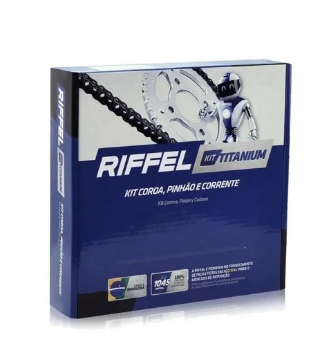 Kit Transmisión Riffel Benelli Tnt 150 Acero 128 Gkmotos Gris